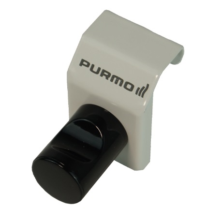 Purmo Handtuchhaken für Flachheizkörper Knob schwarz AZ03TR20514000S