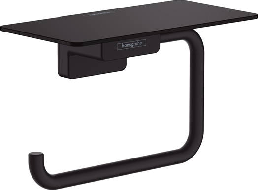 Hansgrohe Papierrollenhalter mit Ablage AddStoris mattschwarz 41772670