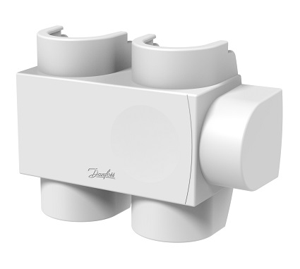 Danfoss Kunststoffabdeckung für VHS-DV Durchgang, Fühler links in weiß RAL9016, Heizkörper 1/2" 013G7950