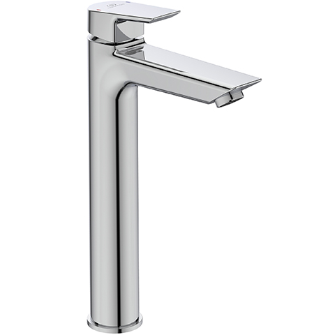 Ideal Standard Tesi Waschtischarmatur mit verlängertem Sockel chrom, Ausladung 140mm, 5 l/min. A6575AA
