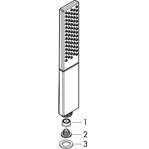 Hansgrohe Handbrause Rainfinity 1jet EcoSmart 9 l/min mattweiss 26867700