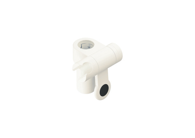 HEWI Brausehalter Serie 801, für Brausehalterstangen, 477..., 801..., 950...90, mattem Polyamid, reinweiß 950.33BE0190 99
