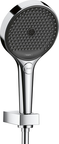 Hansgrohe Brausehalterset Rainfinity 130 3jet mit Brauseschlauch 1600mm, Chrom 26851000