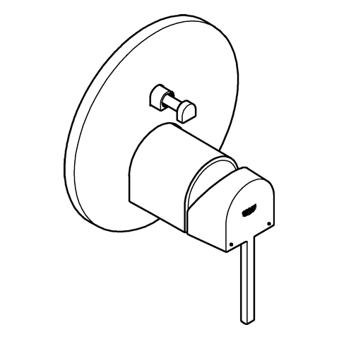 Grohe Plus Einhand-Wannenbatterie supersteel Fertigmontageset für UP-Körper Rapido SmartBox 24060DC3