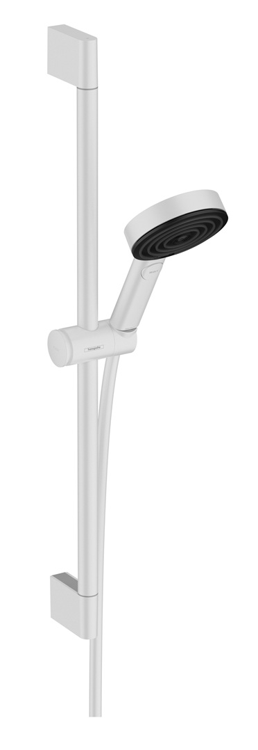Hansgrohe Brauseset Pulsify Select S 105 3 jet Relaxation mit Brausestange 650mm weiß matt 24160700