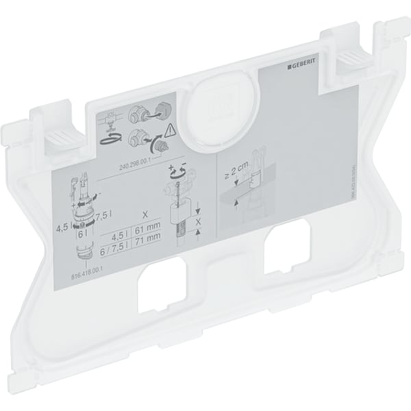 Geberit Schutzplatte zu Sigma UP-Spülkasten, 12cm 241.824.00.1