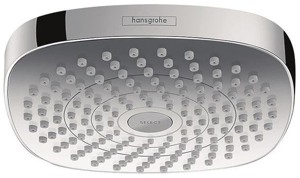 Hansgrohe Kopfbrause Croma Select E 180 2jet EcoSmart weiss/chrom 26528400