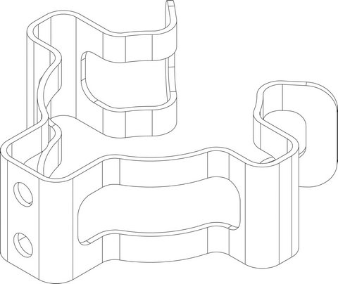Bosch / Buderus Klammer, 2 Stück 8738211454