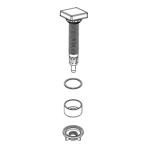 Grohe Drehgriff für Küchenspüle edelstahl 42574SD0