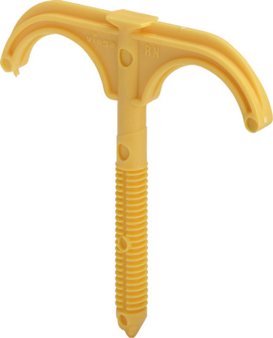 Viega Doppeleinschlagrohrbügel 2035.6 in DN16/20 x 8x110mm Kunststoff gelb RAL 1004 308131