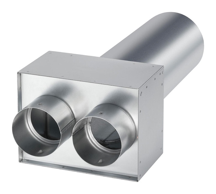 Helios FRS-WDV 2-75/125 Wandddurchführung für Ventilanschluss 125mm 2 x DN 75 09622