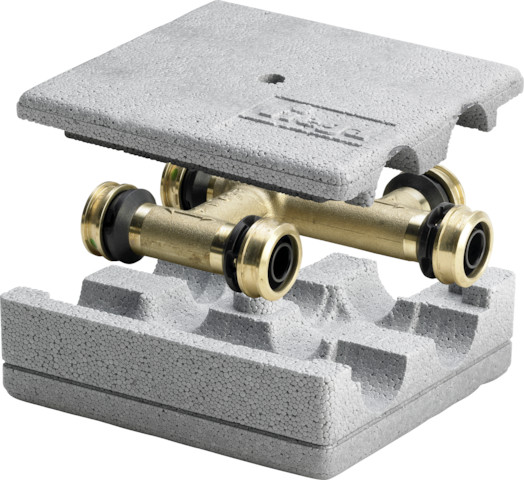 Viega Raxofix Kreuzungs-T-Stück mit SC-Contur 5349 in 25mm x 20mm x 25mm 730789