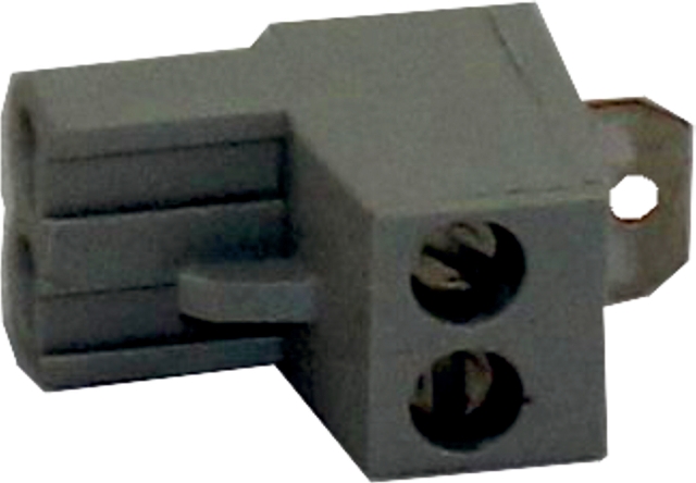 Wolf Gegenstecker grau 2-polig mit Brücke, für KM-Modul 2744615