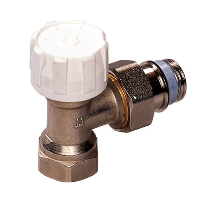 Flamco Thermostatventil Eck DN10 mit Voreinstellung, Rp3/8 x G1/2a, M30x1,5 F34003