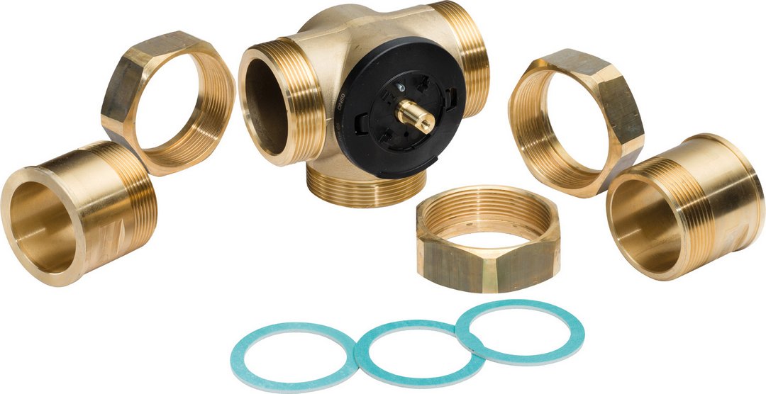 Bosch 3-Wege-Mischventil DN40 Kvs=65, 2 1/4" Zubehör für Solewärmepumpen WWV40-2 8738208674