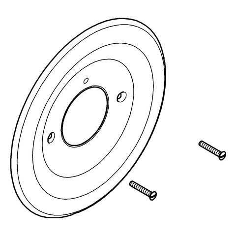 Grohe Rosette für Automatic 2000 178mm weiß 47170L00