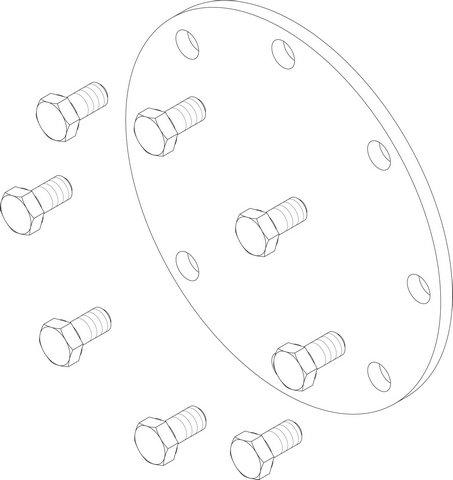 Bosch Handlochdeckel D180 komplett 8735100058