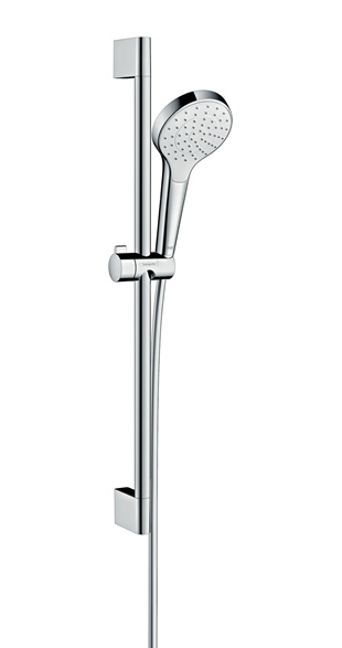 Hansgrohe Brauseset Croma Select S 1 jet/ Unica'Crometta mit Brausestange 650mm weiss/chrom 26564400