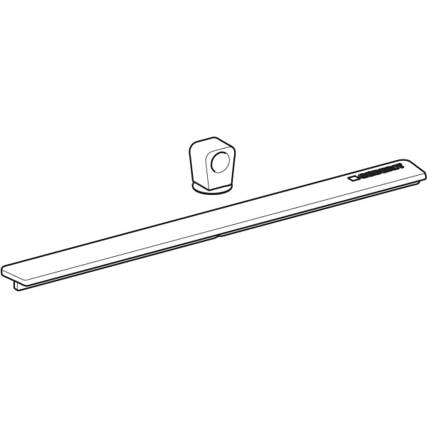 Geberit CleanLine 50 Duschrinne Abdeckung, schwarzchrom 245.637.QC.1
