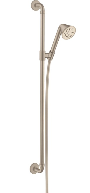 Hansgrohe Brauseset 900m AXOR Showers/Front mit Handbrause 85 1jet EcoSmart, Brushed Nickel 26023820