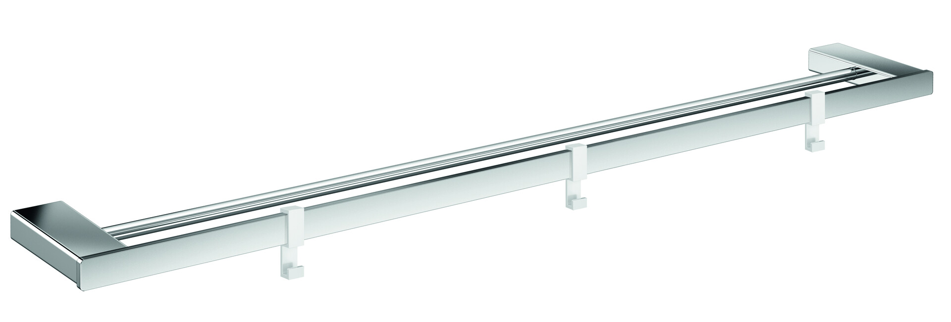 Emco Doppelbadetuchhalter Loft mit 3 Haken 800mm chrom 056100180