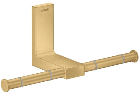 Hansgrohe Toilettenpapierhalter doppelt Axor Universal Rectangular brushed gold optik 42657250