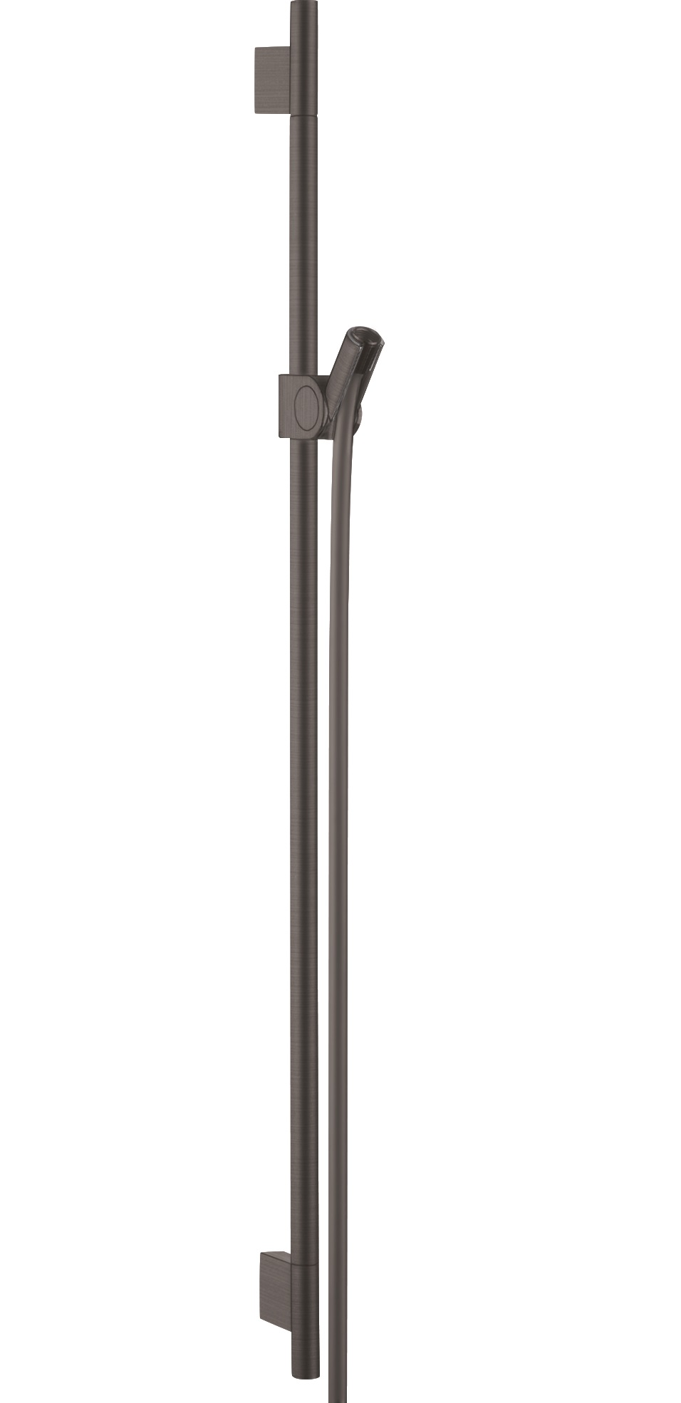 Hansgrohe AXOR Uno Brausestange 900mm mit Brauseschlauch 1,60 m, Brushed Black Chrome 27989340
