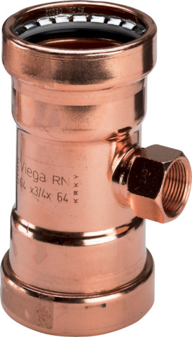 Viega T-Stück Profipress XL 2417.2XL in 64,0mm x Rp1 x 64,0mm Kupfer 577711