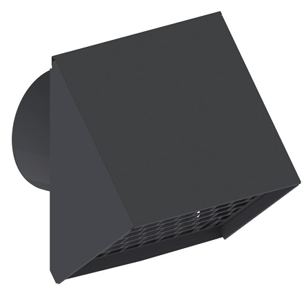 Kermi x-well Wetterschutzgitter NW 125, Aluminium, anthrazit RAL7016 Y2401125012K
