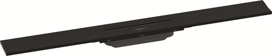 Hansgrohe RainDrain Flex Duschrinne 800mm kürzbar, Fertigset für Wandmontage schwarzmatt 56051670