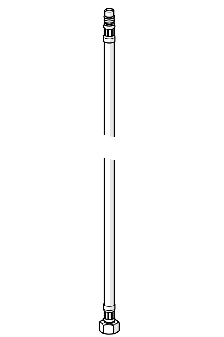Hansa Anschlußschlauch M10 x 1 - 3/8, L=600mm 59912719