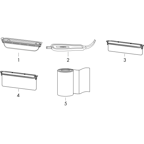 Hansgrohe Fertigset RainDrain Minimalistic 1200mm Duschrinne befliesbar 56223000