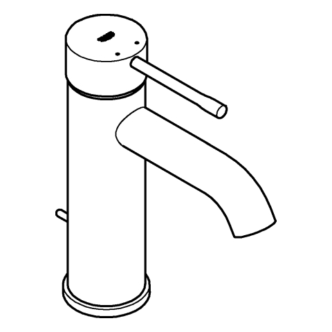 Grohe Essence Einhand-Waschtischbatterie supersteel S-Size 24171DC1