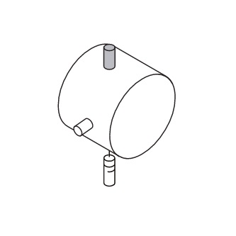 Hansgrohe Griff für Thermostat Axor Starck chrom 10391000