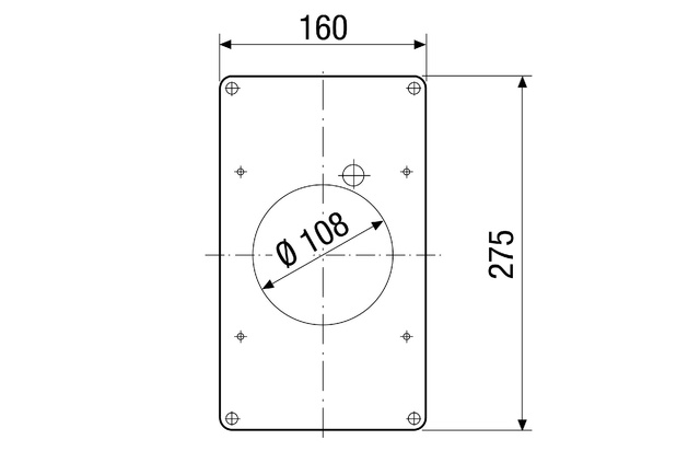 Maico Montageplatte ZM 11 für Kleinraumventilatoren in Schacht 0059.0696