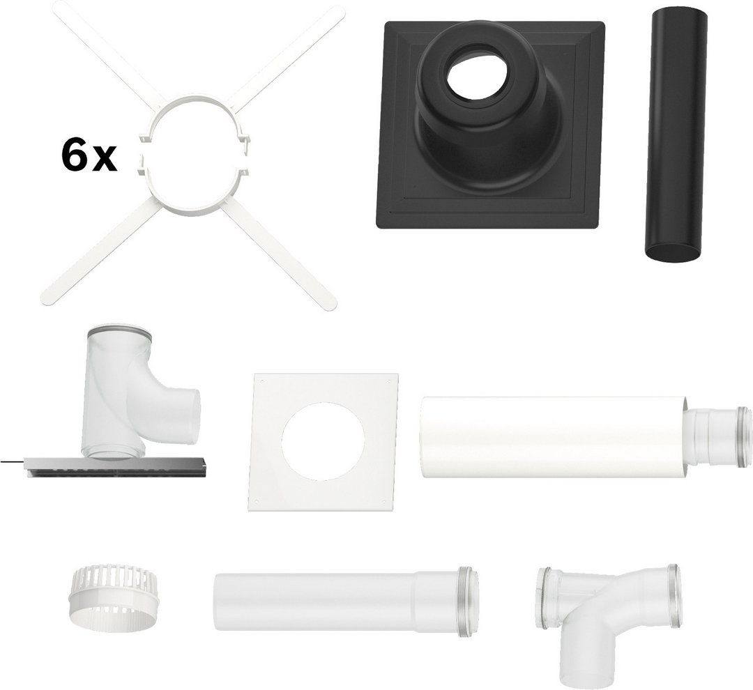 Bosch Grundbausatz B53 Kunststoff d: 110mm oben Abgaszubehör FC-Set110-B53 7738113084