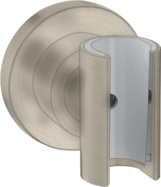 Hansgrohe Brausehalter Axor Citterio Porter brushed nickel für Schläuche mit konischer Mutter 39525820