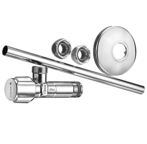 Schell Eckventil-Set COMFORT, Kupferrohr 2xVerschraubung, ASAG, KIWA, 3/8" chrom 050200699