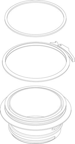 Bosch / Buderus RLU-Adapter DN110 8738805002
