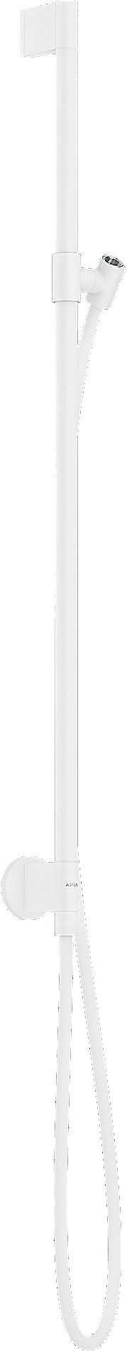 Hansgrohe AXOR One Brausestange 900mm mit Wandanschluss und Brauseschlauch 1600mm, Mattweiß 48792700