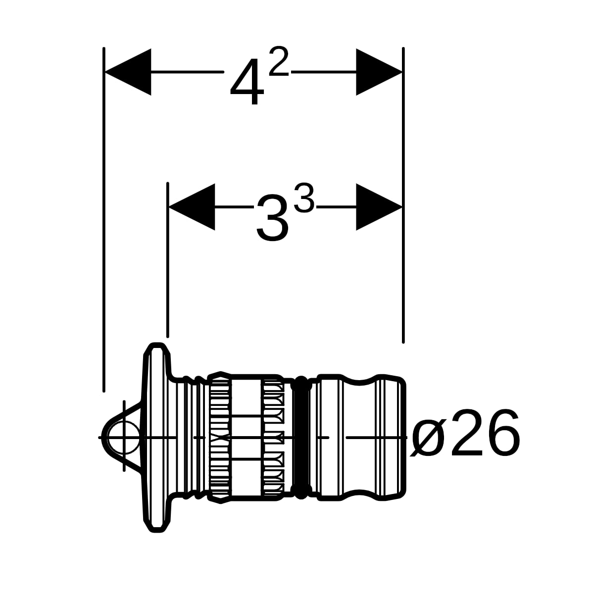 Geberit Mepla Rohr-Endstopfen d26 623.000.00.5