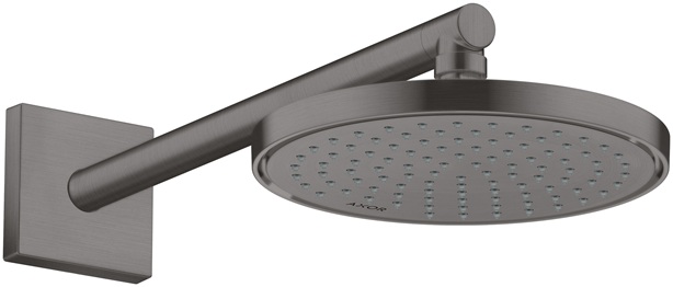 Hansgrohe Brausearm DN15 390mm eckig Axor ShowerSolutions brushed black chrom 26436340