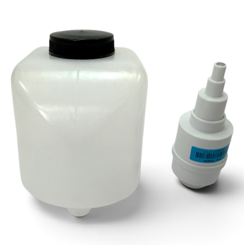 HEWI Seifentank und Spraypumpe zur Aufnahme von handelsüblichem Desinfektionsmittel, 500ml 900.06.E03