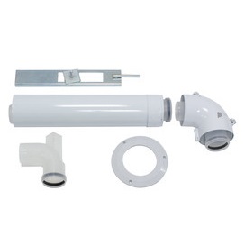 Vaillant Basis-Anschluss-Set konzentrisch 60/100mm an Abgasleitung DN 60 im Schacht 0020077523