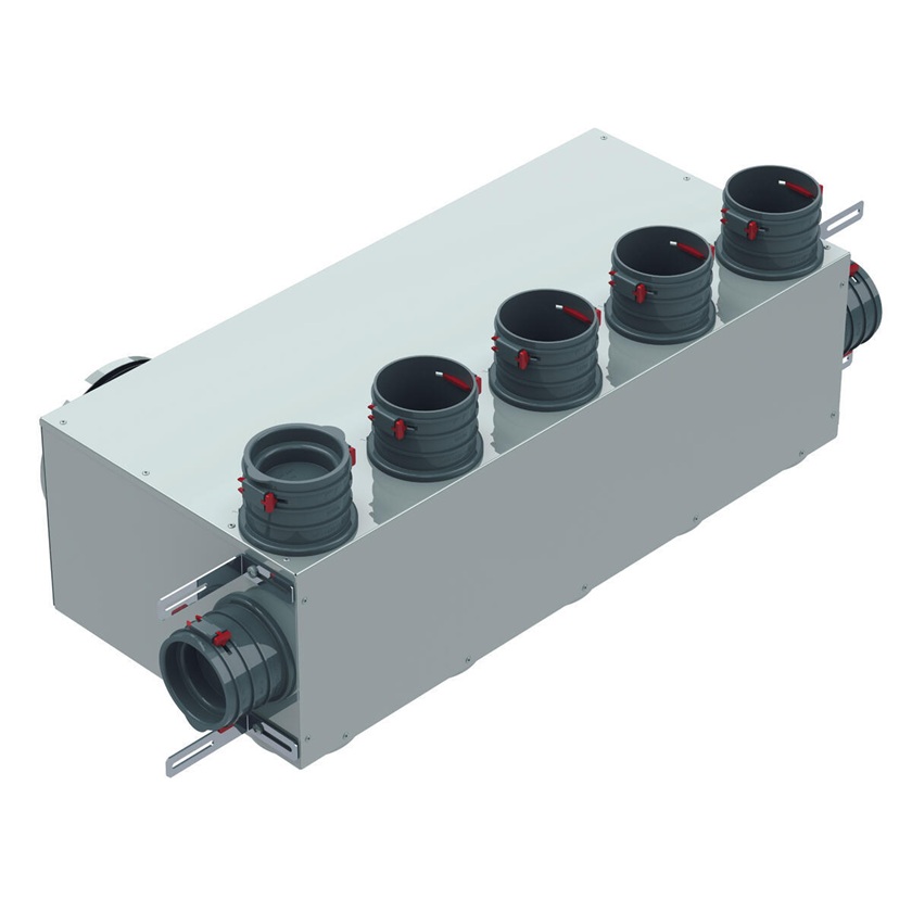 Helios FRS-MVK 5+2-75/160 Multi-Verteilerkasten, 7 x DN 75, 2 x DN 160 03836