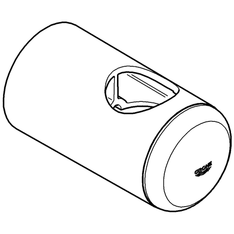 Grohe Brausestangenhalter für Relexa Brausestange Brausestange 600mm chrom 45362000