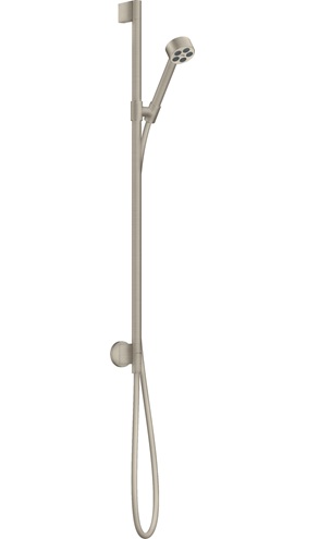 Hansgrohe Brauseset Axor One 75 1jet Eco mit Wandanschluss brushed nickel 48791820
