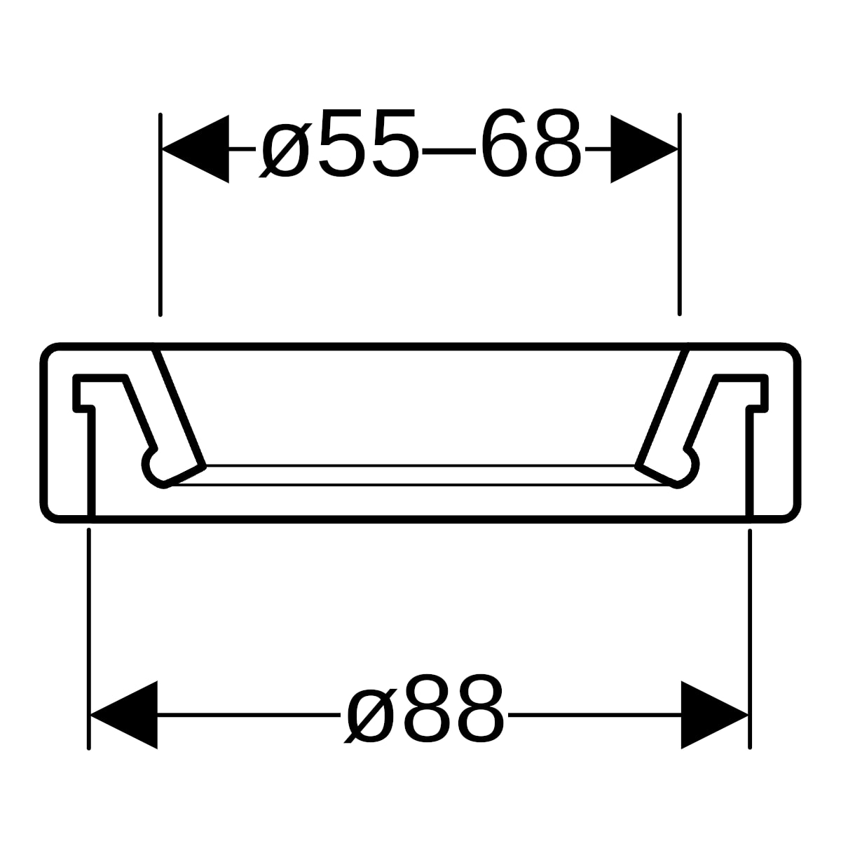 Geberit Manschette d55 895.589.00.1
