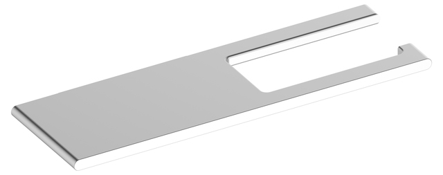 Keuco Toilettenpapierhalter Edition 400 mit Ablage, Aluminium silber-eloxiert 11573170000