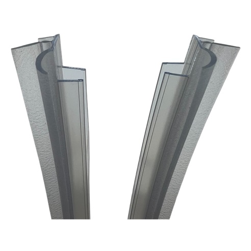 Kermi 4x Dichtleiste 4665 14AC BS für kompletten Eckeinstieg, Länge je 985 mm, kürzbar 2534987
